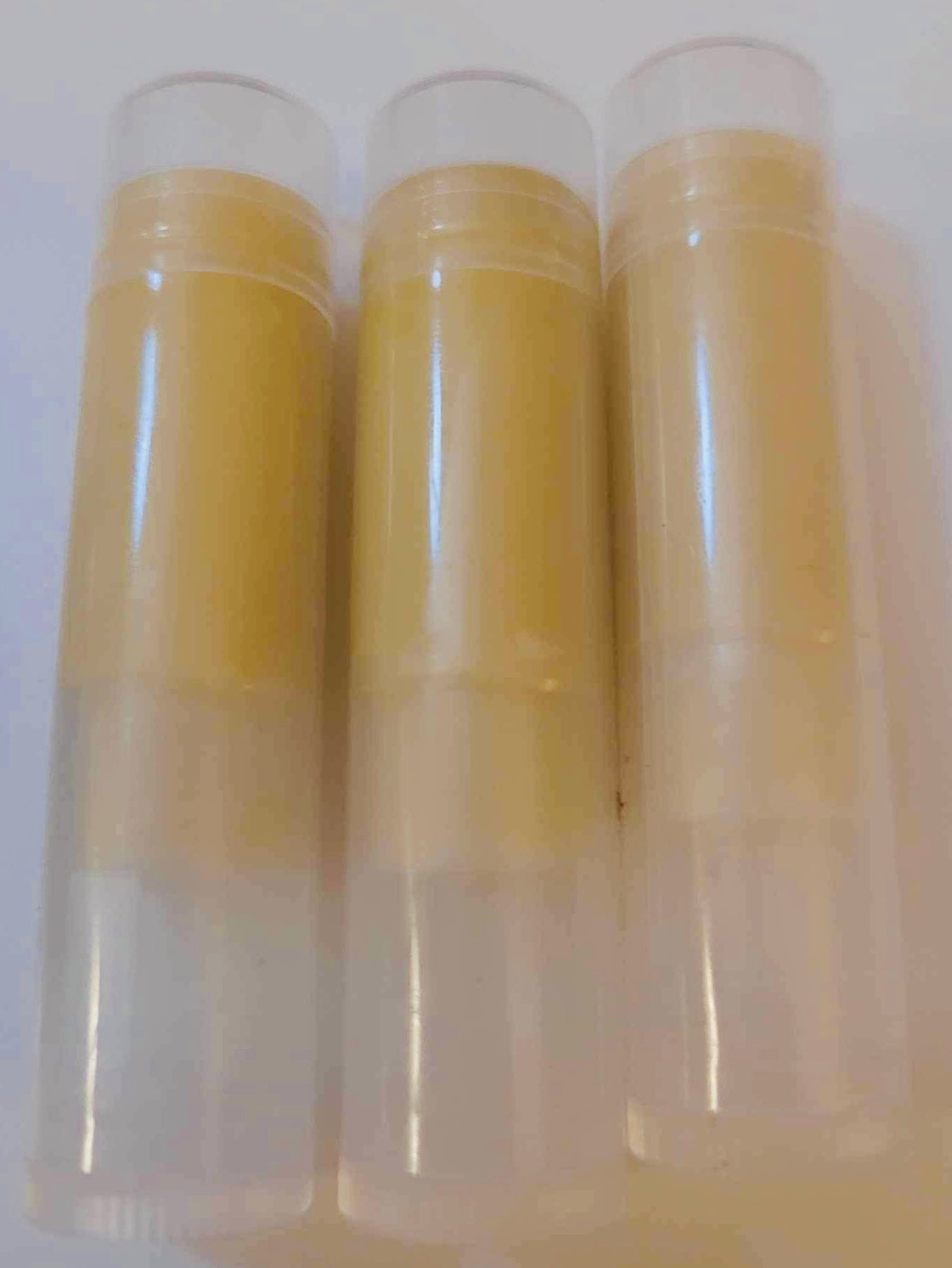 2 pk Handmade all natural beeswax Hand-poured lip balm